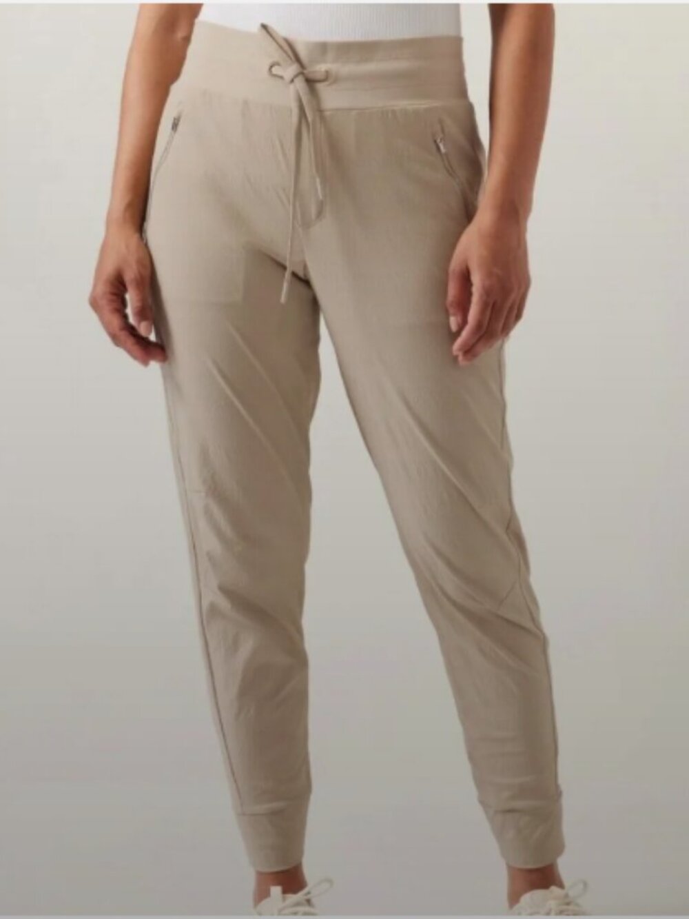 Athleta Women’s Khaki Drawstring Jogger Pants Sz 10